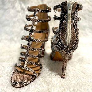 BCBGeneration Snake print Heel Sandals